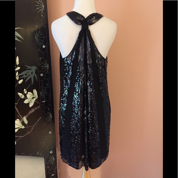 Juicy Couture All Silk Sequin Starburst Mini Dress - Picture 5 of 8